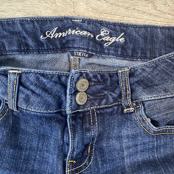 American Eagle Jeans Womens 4L High Rise Artist Flare Stretch Boho30x33.5 - Picture 2 of 4